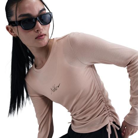 NIKE（ナイキ） （レディース）リブ ロングスリーブ クロップトップス