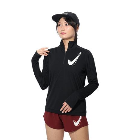 NIKE（ナイキ） （レディース）スウッシュ ドライフィット 1/2ジップ