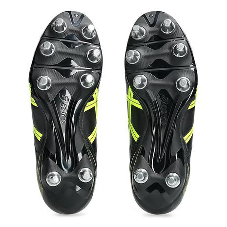 asics ラグビー用スパイクシューズ シルバー/ブラック アシックス（ASICS）（メンズ、レディース）ラグビースパイク