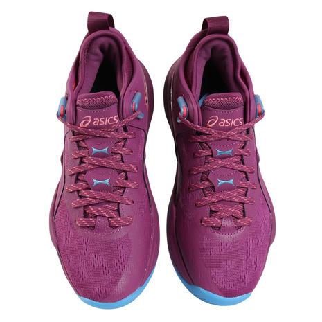 美品ASICS NOVA SURGE LOW2バスケットボールシューズ パープル ASICS アシックス NOVA SURGE LOW 2 シューズ バスケット