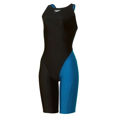 【新品】speedo 競泳水着　レディース　SCW01920N ダークグリーンO speedo（スピード） 競泳水着 レディース WA承認モデル セミオープン