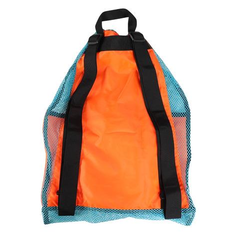 スペースエイジ　大型ナイロンメッセンジャーバッグ 黒/オレンジ スペースエイジ 大型ナイロンメッセンジャーバッグ 黒/オレンジ