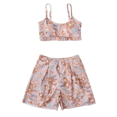 ROXY（ロキシー） （キッズ）水着 3点セット ラッシュTシャツ付き