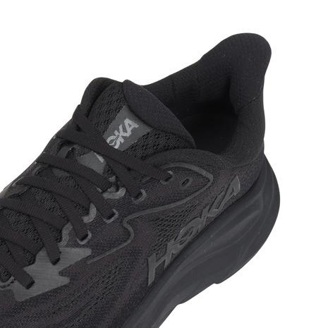 ホカ（HOKA）（メンズ）ランニングシューズ ジョギングシューズ クリフトン 10 ワイド ブラック 1162032-BBLC スニーカー ラン ウォーク 超軽量 クッション性の画像