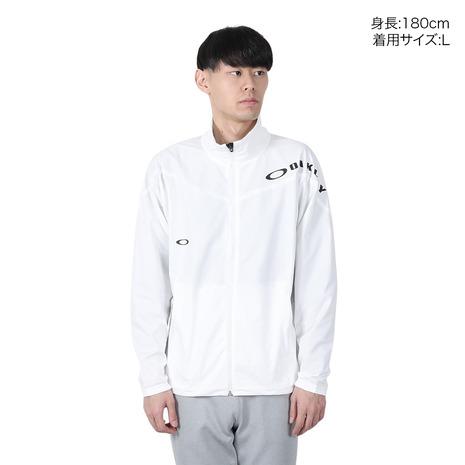 Oakley パフォーマンスフィットジャケット ホワイト/グレー OAKLEY オークリー ジャージ 上下 メンズ トレーニングウェア