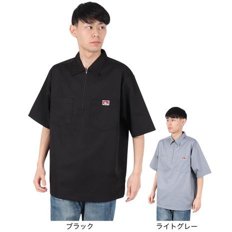 BEN DAVIS（ベンデイビス） （メンズ）ハーフジップ 半袖シャツ