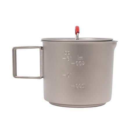 エバニュー（EVERNEW） クッカー キャンプ アウトドア ソロ Ti Mug pot 500 Stove set ECA538_4