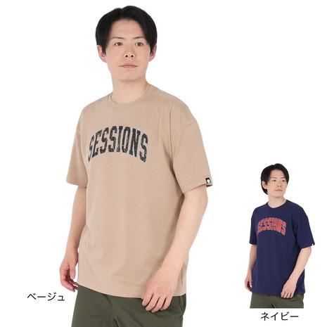 SESSIONS（セッションズ） （メンズ）クラック ロゴ 半袖Tシャツ