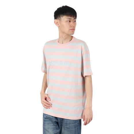 GUESS（ゲス） （メンズ）GUESS JEANS SS レギュラー ストライプ 半袖T 