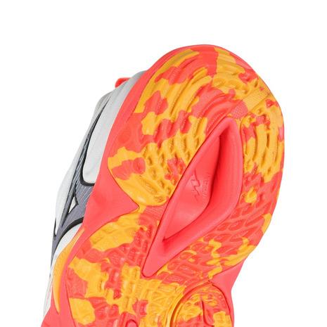 ミズノ　バレーボールシューズ ウェーブモーメンタム レッド　25.5センチ vm24.jpg