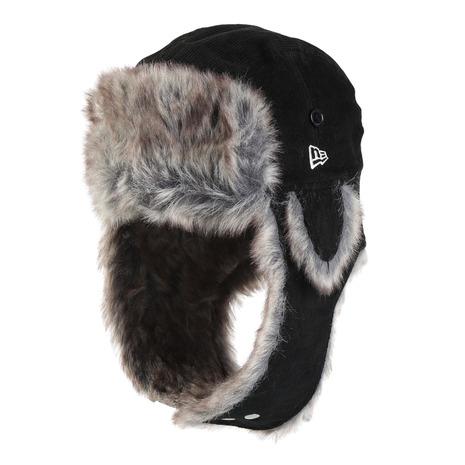 NEW ERA ロゴフライトキャップ トラッパー コーデュロイ NEW ERA（ニューエラ） （メンズ、レディース）帽子 フライトキャップ