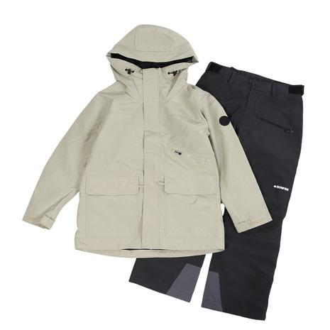 【美品】bonfire ボンファイア　ボンファイヤー　スノボウェア　上下セット BonFire（ボンファイアー）（レディース）スノーウェア フードファー