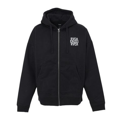 ルーカ(RVCA)NEW STCK ジップ WRWB フーディ BF042017 BLK(Men’s) RVCA（ルーカ） （メンズ）NEW STCK ジップ WRWB フーディ BF042017