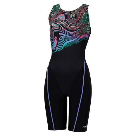 スピード(SPEEDO)オールインワン水着 レディース 水泳 アクアラバルースンニースキン 青 M-LLサイズ SFW1256… speedo（スピード） スピード（SPEEDO）（レディース）オールインワン