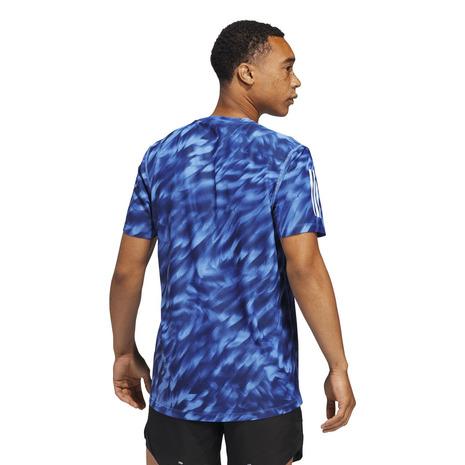 adidas（アディダス） （メンズ）オウン ザ ラン 総柄プリント 半袖T