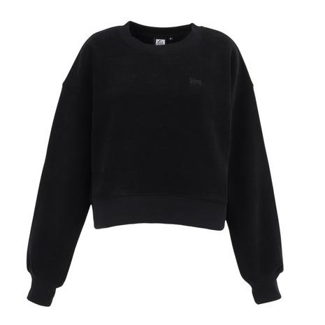 リーフ(REEF)ニット フリース CROPPED クルー トレーナー RFSWL2504-BLK(Lady’s) REEF（リーフ） （レディース）ニット フリース CROPPED クルー