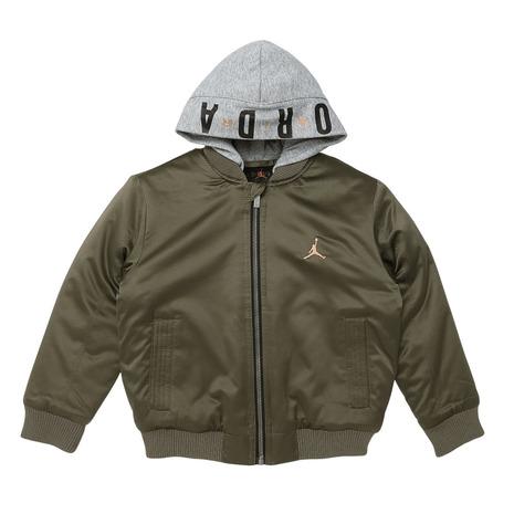 【希少】ナイキ NIKE ジョーダン ビッグロゴ 刺繍ロゴ ボンバージャケット Jordan ジョーダン（JORDAN）（キッズ）ジュニア ジョーダン アウター