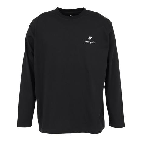 snow peak（スノーピーク） （メンズ）ロゴ 長袖 ロンT BLACK NSD-TS