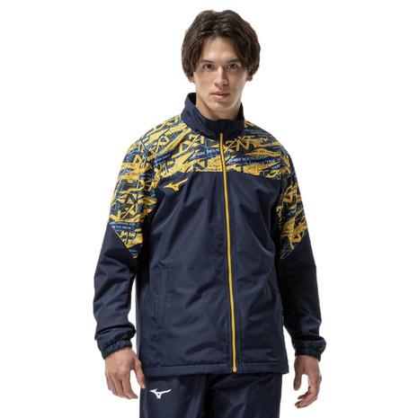ミズノ ブレスサーモウォーマージャケッ　ト トレーニングウエア ブレーカーシャツ 32JEC74014 MIZUNO（ミズノ） （メンズ、レディース）吸湿発熱 N-XT ブレスサーモ