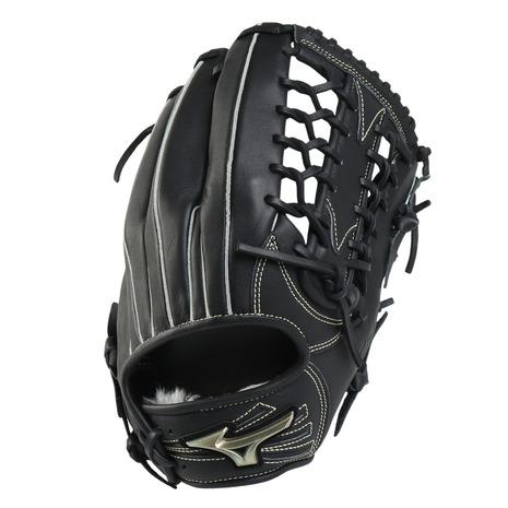 S 軟式グローブ 黒/外野用 MIZUNO（ミズノ） （メンズ）軟式用グラブ 外野手用 野球グローブ 一般