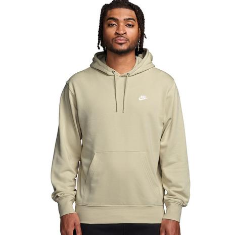【Ｌサイズ】NIKEプルオーバーパーカー　グレー　ロゴボア　オレンジ　新品未使用 新品】【USモデル】ナイキ 刺繍ロゴ パーカー XL 茶 ビッグシルエット