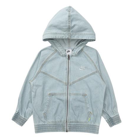 NIKE（ナイキ） （キッズ）フルジップ フーデッド デニム ジャケット