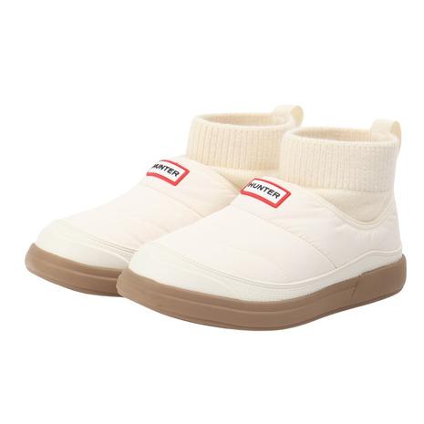 ハンター(Hunter)ブーツ カジュアルシューズ イン アウト パファー ニッテッド カフ オフホワイト WFS2265RE… HUNTER（ハンター） ハンター（Hunter）（レディース）ブーツ