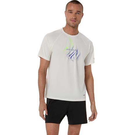 アシックス　ランニングシャツ JAPAN 中古品 ASICS（アシックス） （メンズ）ROAD ランニンググラフィック半袖