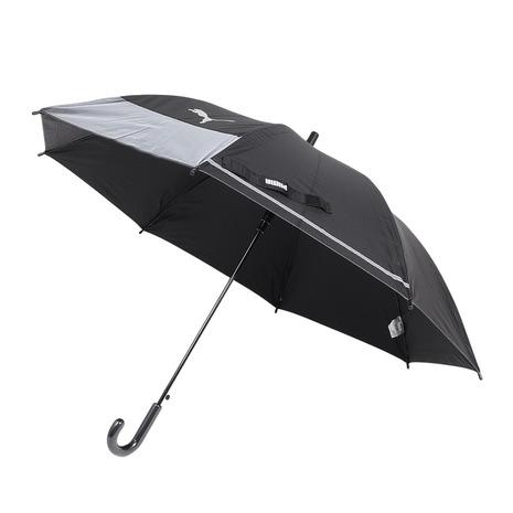 ジュニア 晴雨兼用BK反射テープ 55cm ジャンプ傘 窓付き PBP80JP55 BK
