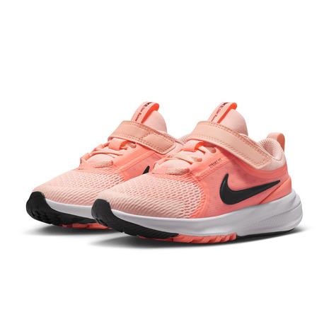 Nike スポーツシューズ ピンクオレンジ NIKE（ナイキ） （キッズ）ジュニアスポーツシューズ ベルクロ ベルト