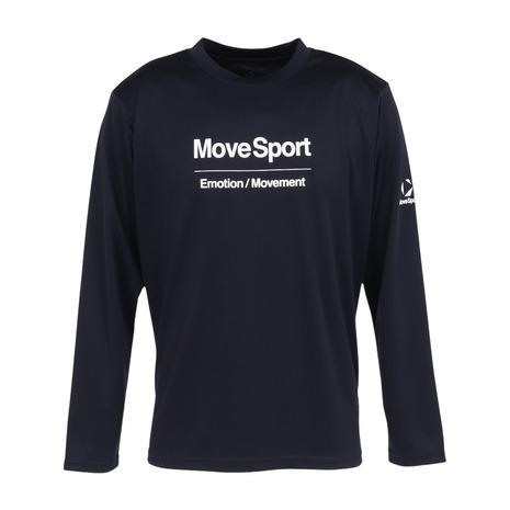DESCENTE（デサント） （メンズ）長袖プリントTシャツ ST6SLTX1MB NV00