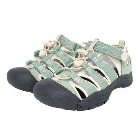 KEEN シルバー サンダル ストラップ付き KEEN（キーン） （キッズ）ジュニア ストラップサンダル スポーツ