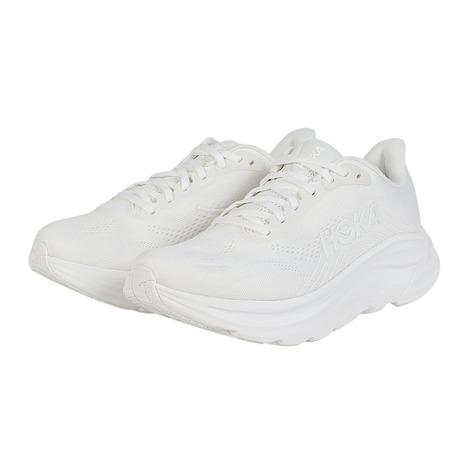 ホカ（HOKA）（レディース）ランニングシューズ ジョギングシューズ クリフトン 11 ワイド ホワイト 1177539-WWH スポーツ シューズ トレーニング