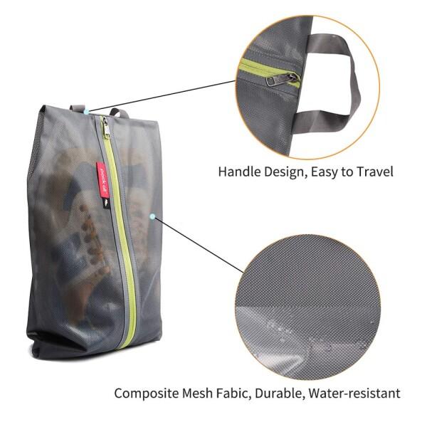 pack all シューズケース シューズバッグ 超軽量 撥水加工 半透明 色とサイズ選び可能 シューズ袋｜supiyura｜02