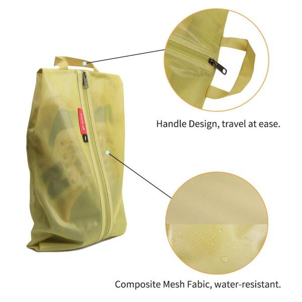 pack all シューズケース シューズバッグ 超軽量 撥水加工 半透明 色とサイズ選び可能 シューズ袋｜supiyura｜02