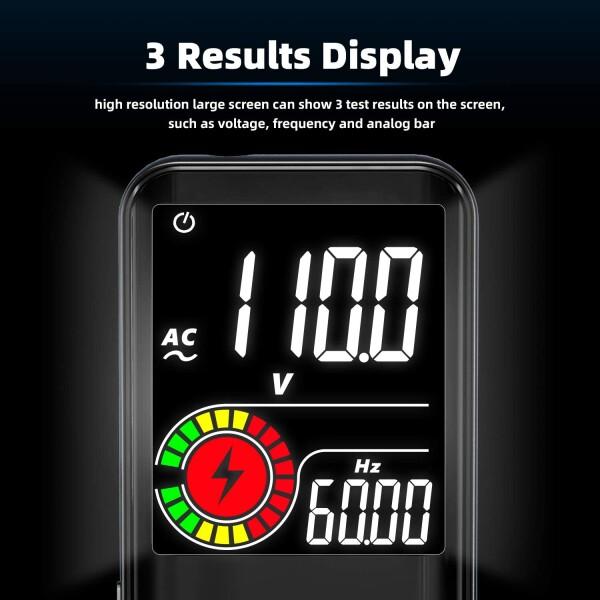 BSIDEデジタルテスター,カラースクリーン3結果表示9999カウントマルチメータ,充電式とスマートモ｜supiyura｜05