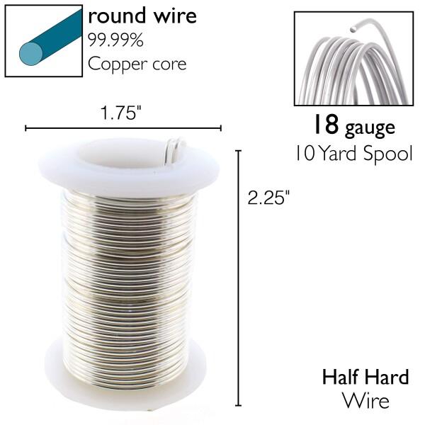 The Beadsmith Wire Elements 18ゲージ ラッカー塗装 変色防止 銅線 ジュエリー製作用 10ヤード 9.14メート｜supiyura｜04