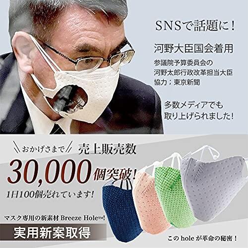 洗えるマスク 「河野太郎 元規制改革大臣 国会着用」 高性能　高機能　超立体　 ドライ 口元に｜supiyura｜02