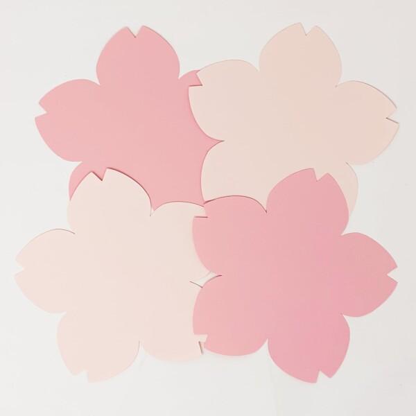 ディスプレイカード さくらの花（大） 2色（濃い桜色／淡い桜色） 各25枚入｜supiyura｜04