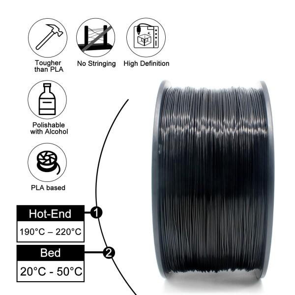 RepRapper PLA フィラメント 3Dプリンターフィラメント 1.75mm径、寸法精度+/-0.03mm、3Dプリンター用 正｜supiyura｜07