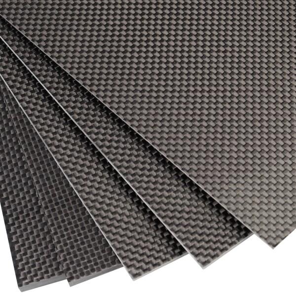 3Kカーボン板 100%炭素繊維積層板 光沢表面/マット表面 100mm x 250mm カーボンファイバーシート1枚 (｜supiyura｜02