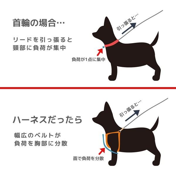 (ラフィカロ) ハーネス 小型犬 中型犬 犬ハーネス おしゃれ 犬用 犬用胴輪 ドッグ軽い 簡単装着｜supiyura｜03