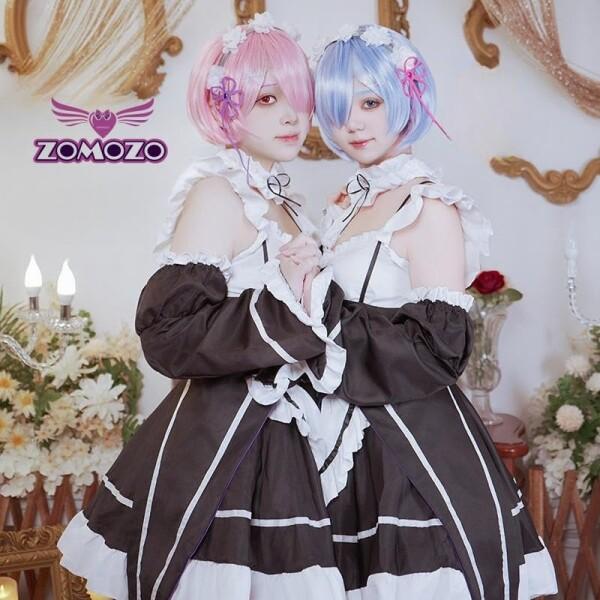 ZOMOZO) Re:0から始まる異世界生活 コスプレ ウィッグ付き レム ZOMOZO) Re:0から始まる異世界生活 コスプレ ウィッグ付き レム