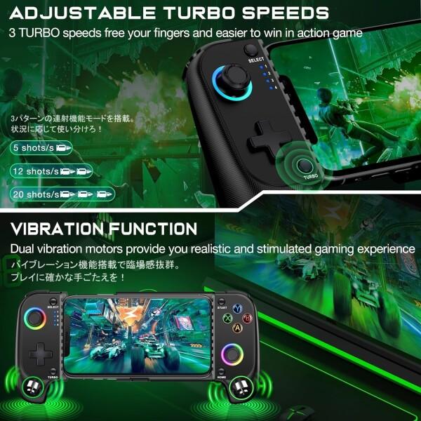 スマホ Switch PC PS5 PS4 Xbox 対応 コントローラー iOS スマホ Switch PC PS5 PS4 Xbox 対応 コントローラー iOS
