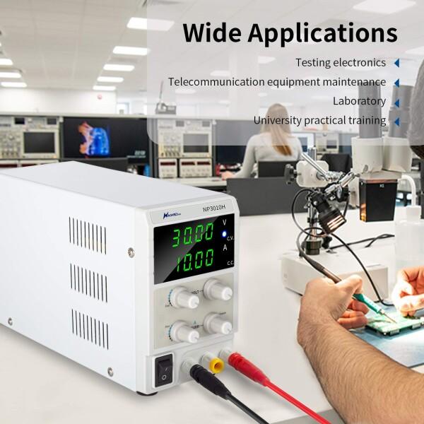 安定化電源 可変直流安定化電源 0-30V 0-10A 4桁電圧電流表示 安定化電源 可変直流安定化電源 0-30V 0-10A 4桁電圧電流表示