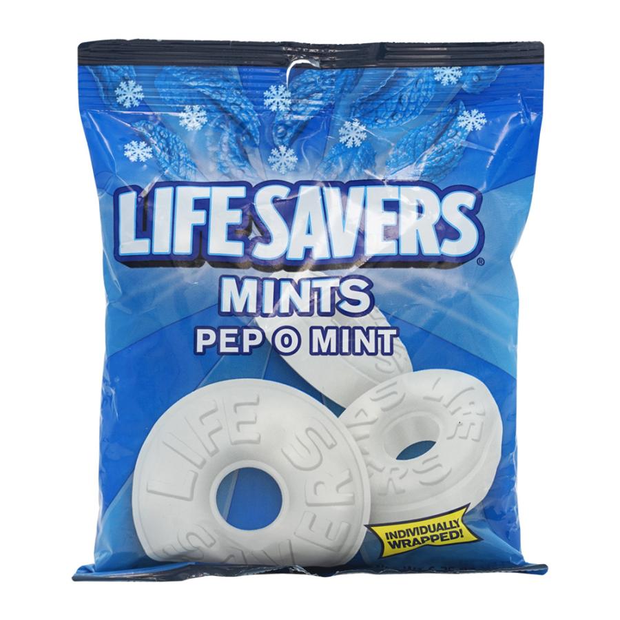 ライフセーバーミントペプオミントハードキャンディ117 g LifeSavers Mints Pep O Mint Hard Candy 6.