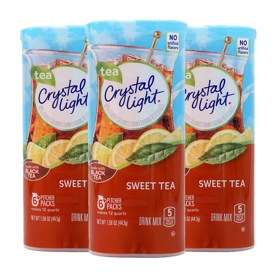 フィーチャーパックドリンクミックススイートティー、6パケット 3個セット Pitcher Packs Drink Mix Sweet Tea
