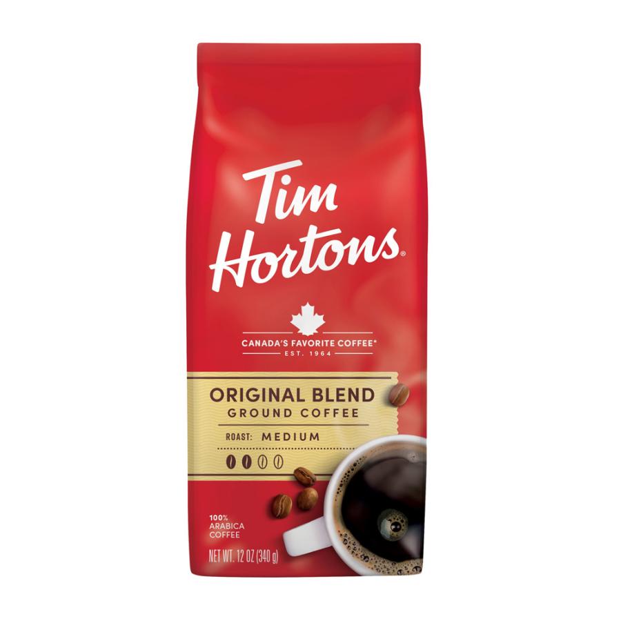 オリジナルブレンドグラウンドコーヒー、ミディアムロースト340g　Tim Hortons　Original Blend Ground Coffee, Medium Roast 12 oz｜supla