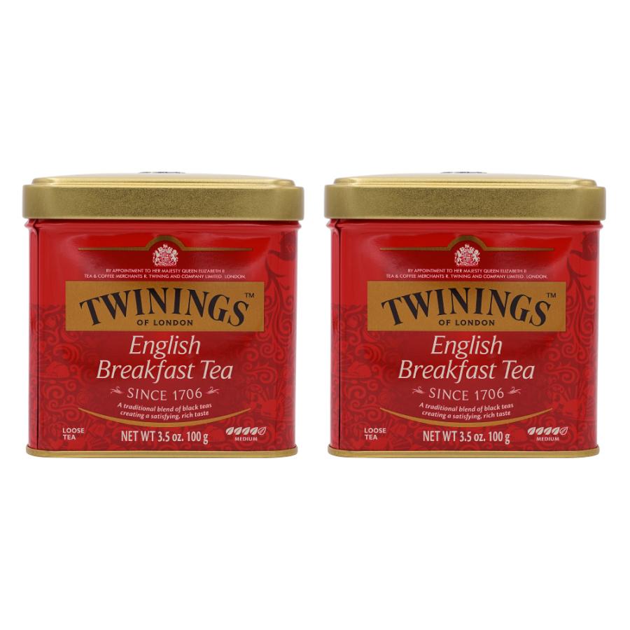 トワイニング イングリッシュブレックファーストティー 茶葉 100g 2個セット【Twinings】English Breakfast Tea Loose Tea 3.5 oz 2set｜supla