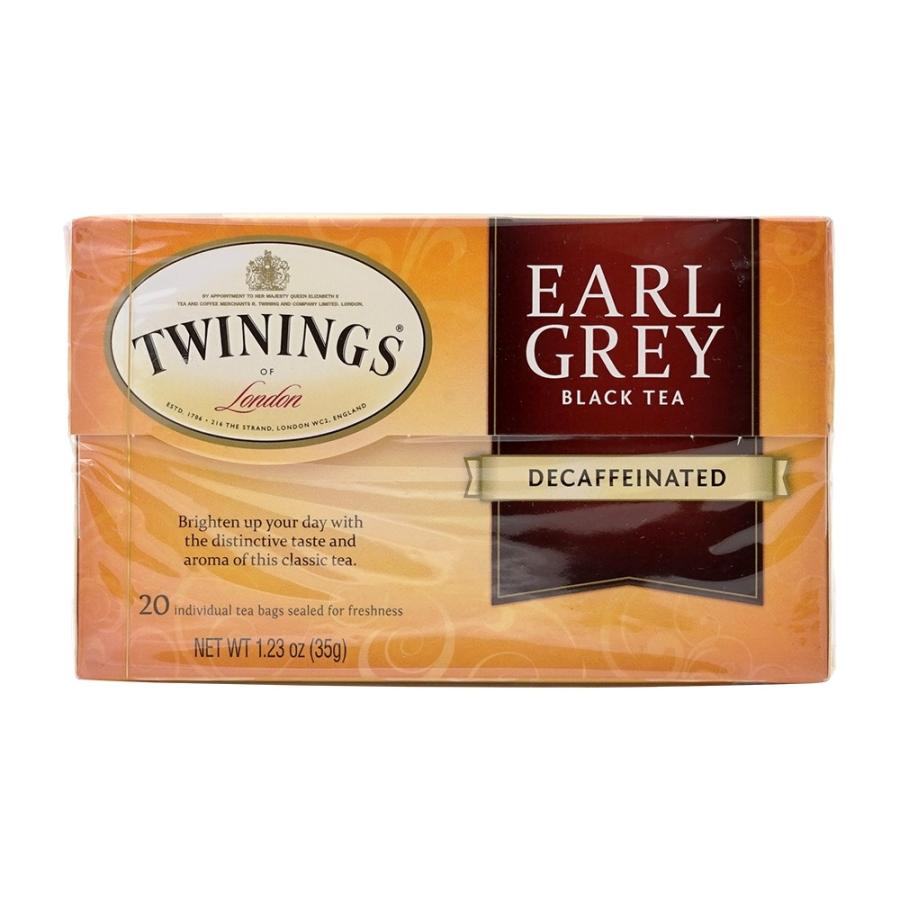アールグレーブラックティー、デカフェイン、20ティーバッグ トワイニング Twinings Earl Grey Black Tea